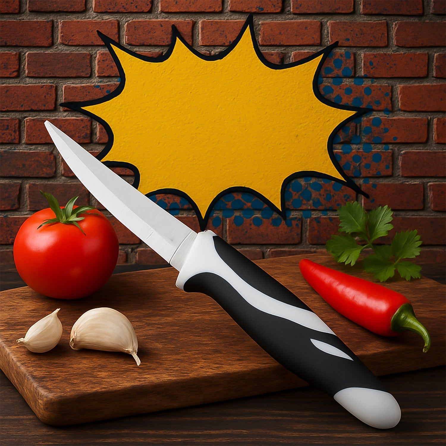 Ritu  Sharp Stainless Steel Blade Zebra Kitchen Knife Ritu  Sharp Stainless Steel Blade Zebra Kitchen Knife